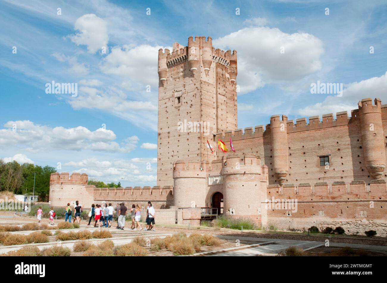 La Mota castle. Medina del Campo, Valladolid province, Castilla Leon, Spain. Stock Photo