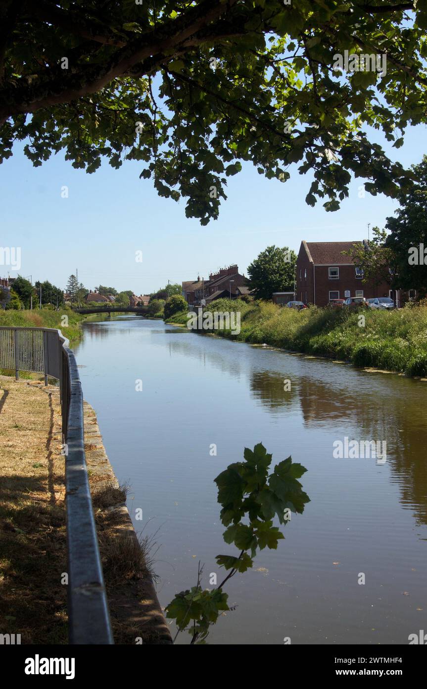 A view from Winsor bank on a sunny springtime day Stock Photo