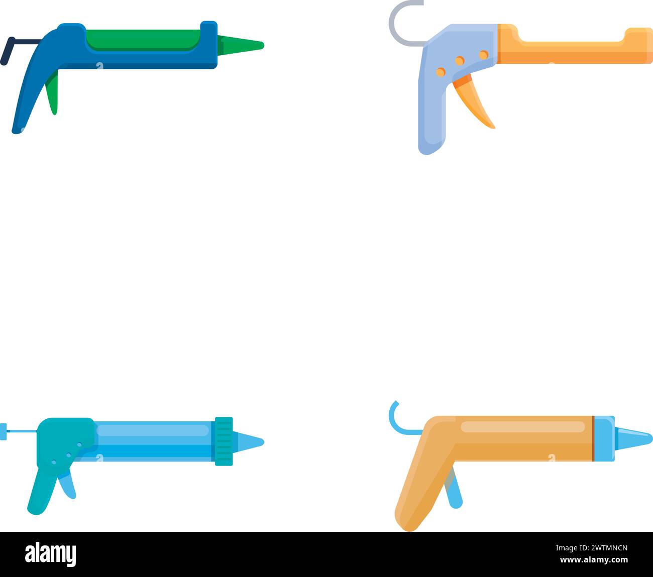 Sealant caulking gun Stock Vector Images - Alamy