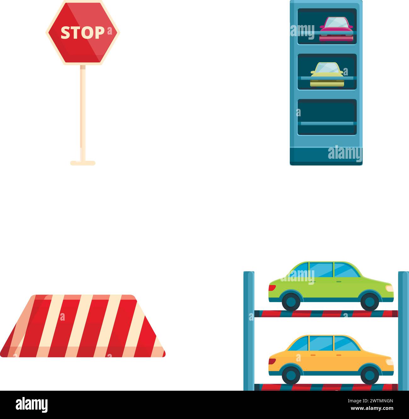 Congested area Stock Vector Images Alamy