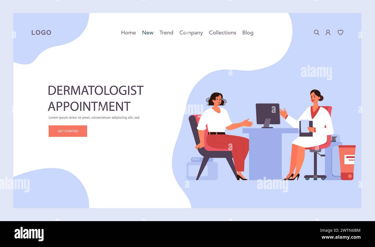 Skincare routine web banner or landing page. Facial skin cosmetic ...