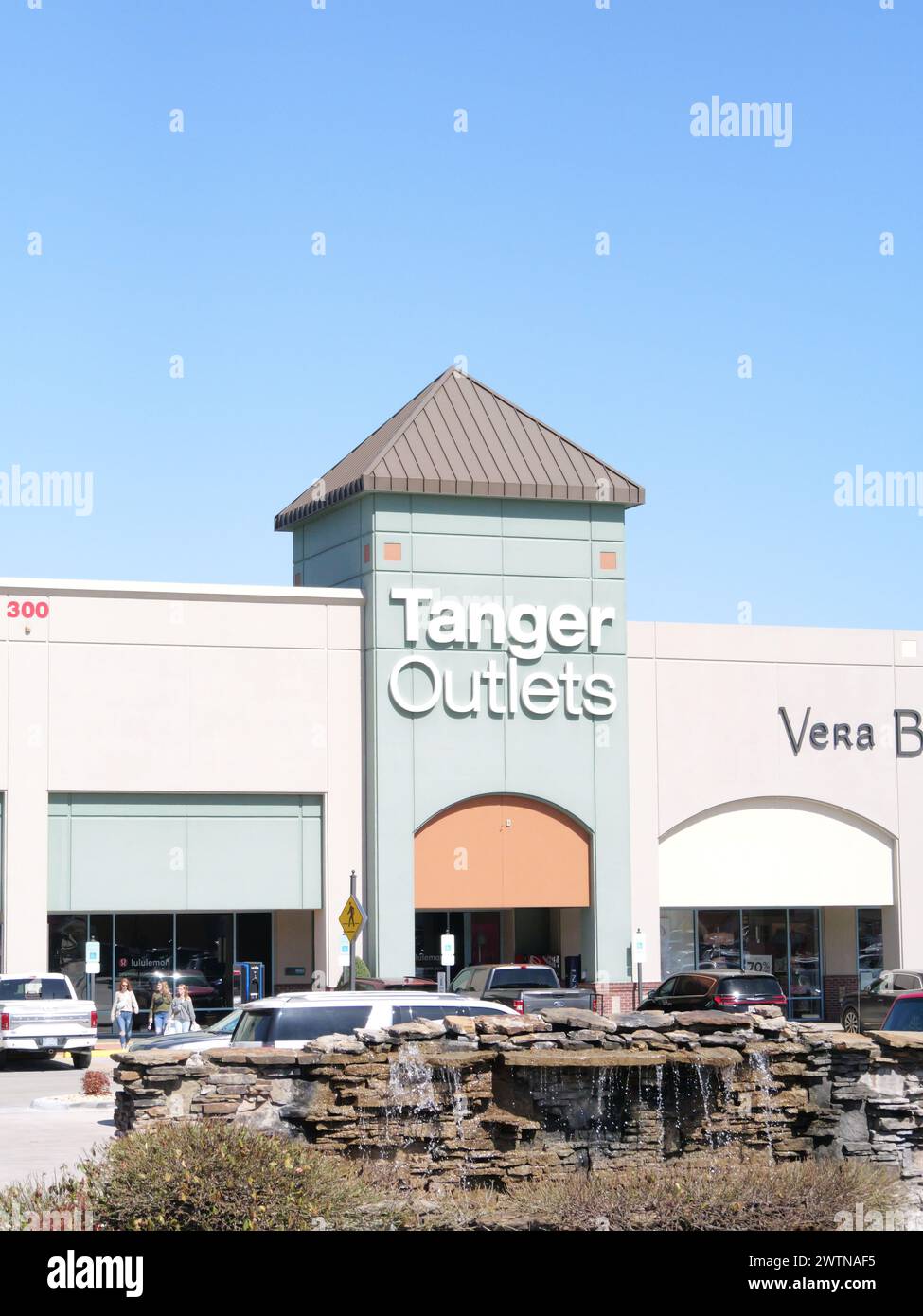 Branson, Missouri - March 11, 2024: Tanger Outlets Discount Outlet Mall Stock Photo