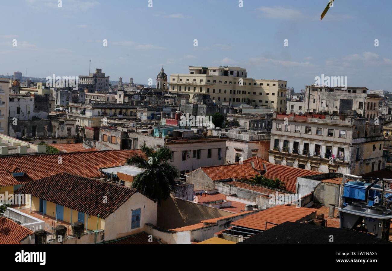 View to Habana vjeja, old Havanna. Stock Photo