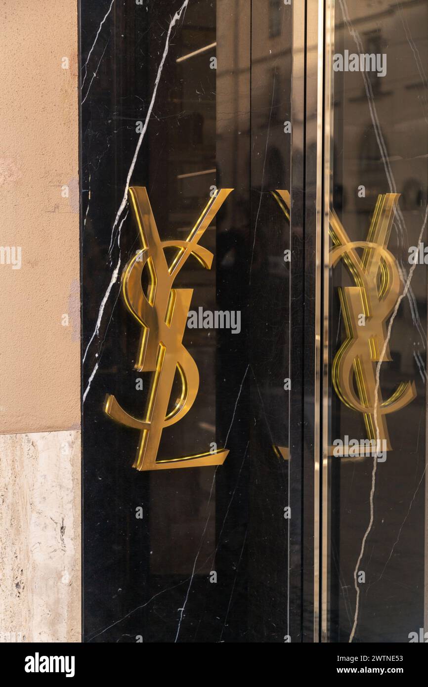 Ysl Building Store Yves saint laurent paris shop hi-res stock photography and images - Alamy