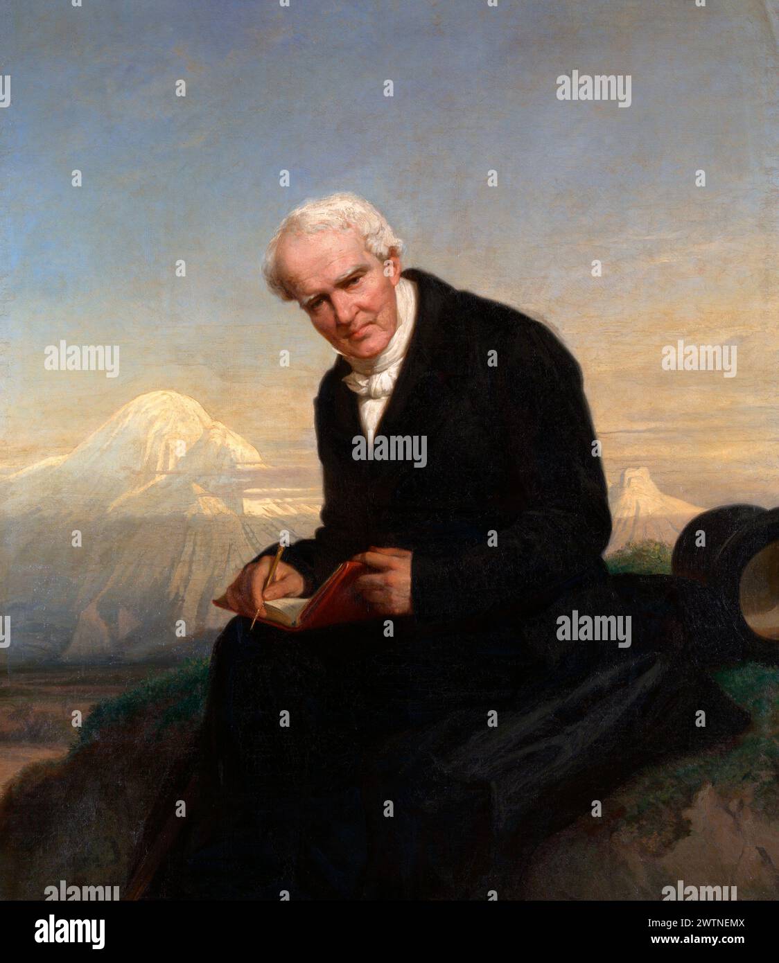 Baron Alexander von Humboldt - Julius Schrader, 1859 Stock Photo