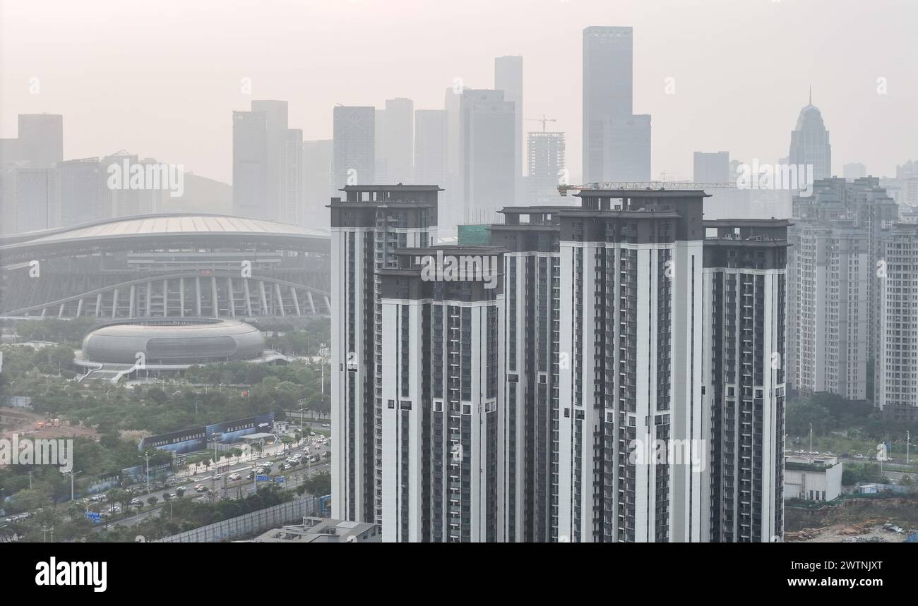 NANNING, CHINA - MARCH 18, 2024 - Aerial photo taken on March 18, 2024 ...
