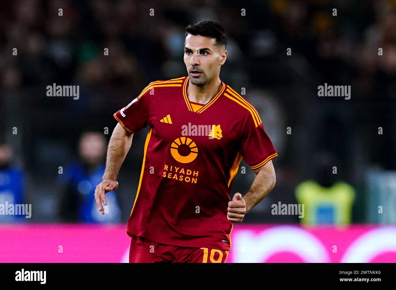 Rome, Italy. 17th Mar, 2024. Zeki Celik of AS Roma looks on during the ...