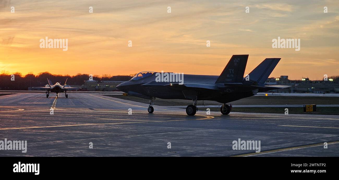F-35A Lightning II aircraft assigned to the Wisconsin Air National ...