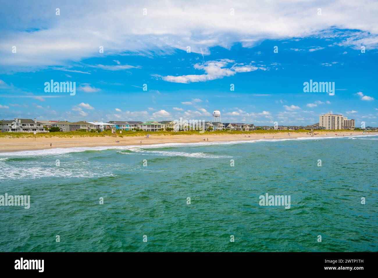 An overlooking view in North Carolina, Wilmington Beach Stock Photo