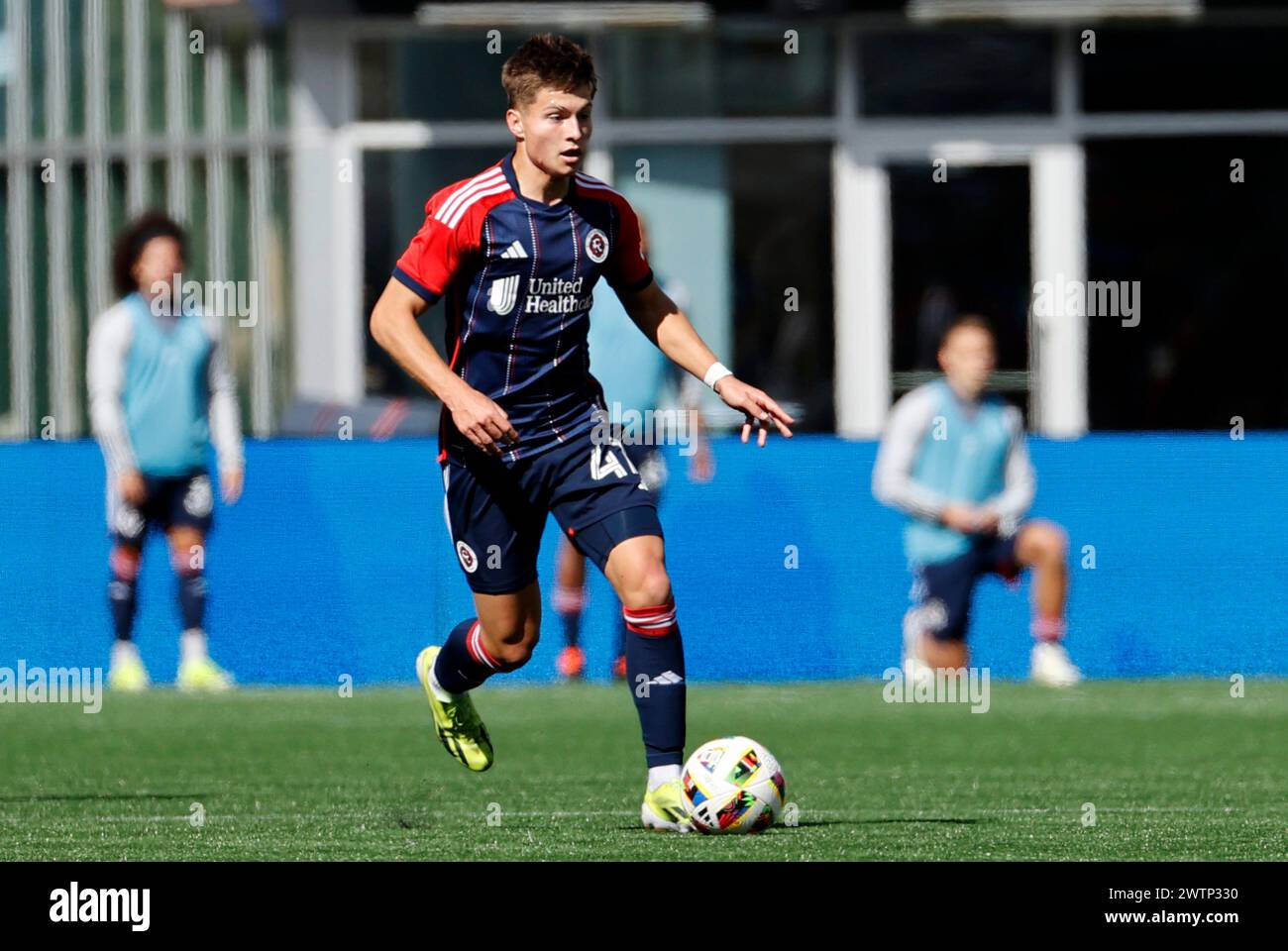 FOXBOROUGH, MA MARCH 17 New England Revolution right wing Esmir