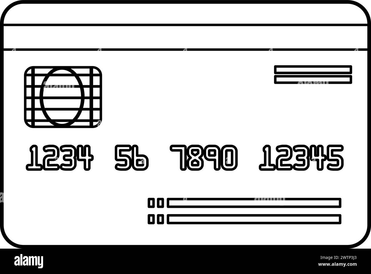 credit card icon.Vector illustration that is easy to edit Stock Vector ...