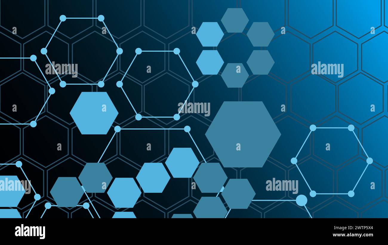 Dark blue hexagon honeycomb Stock Vector Images - Alamy