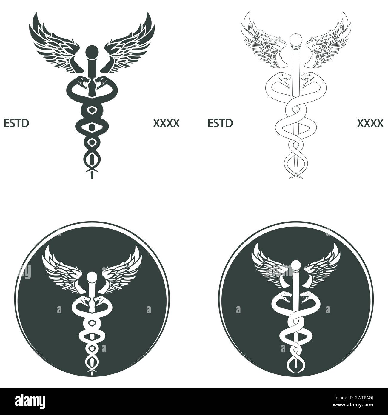 Collection of medical vector icon logos Stock Vector Image & Art - Alamy