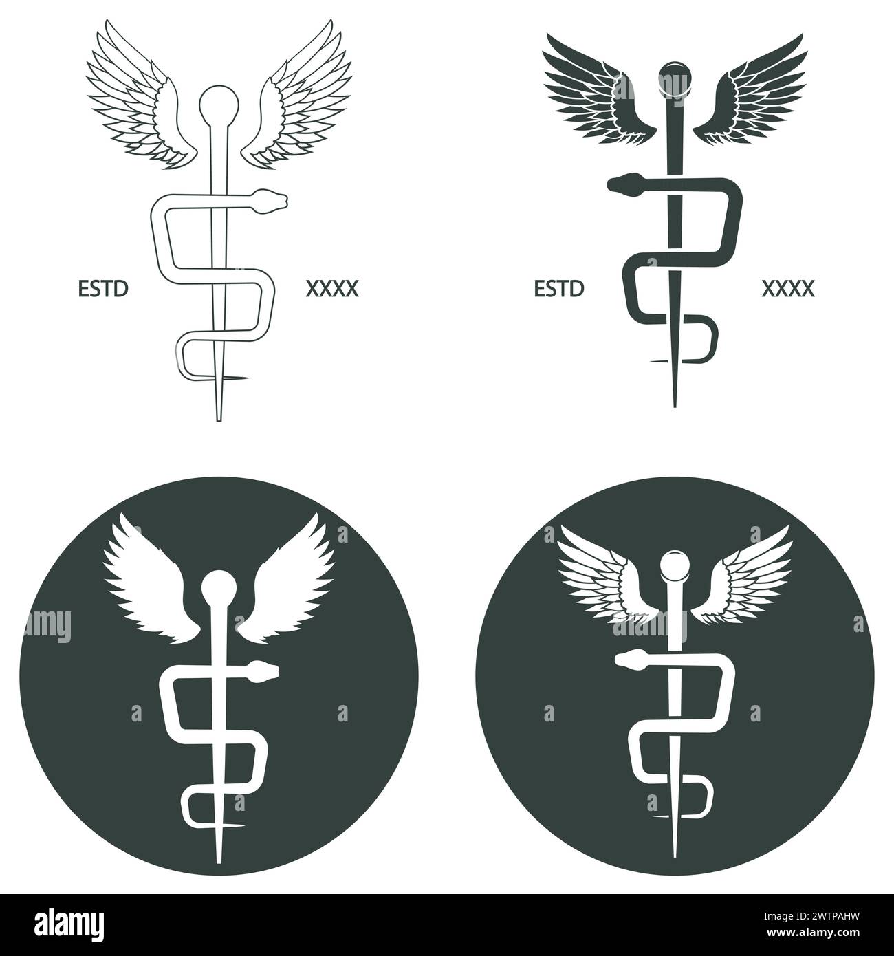 Collection of medical vector icon logos Stock Vector Image & Art - Alamy