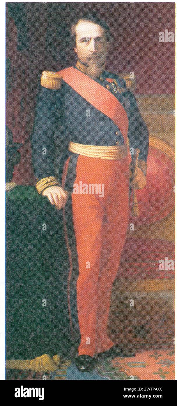 Napoléon III né le 20 avril 1808 à Paris et mort le 9 janvier 1873 à Chislehurst (Royaume-Uni), est un monarque et homme d'État français. Il est à la Stock Photo