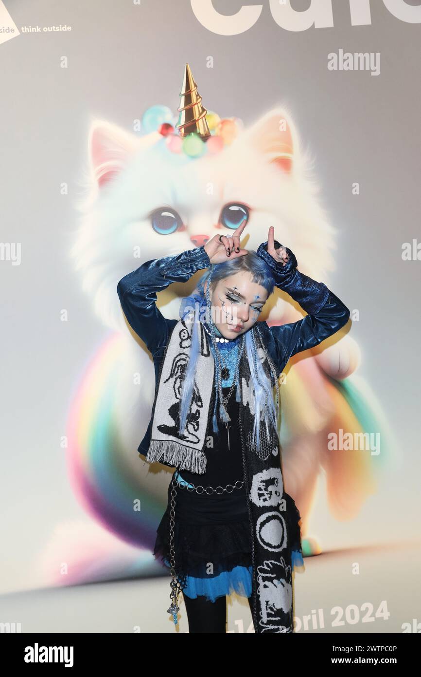 Kerolaina Linkevica attends the launch of 'CUTE' exhibition at Somerset ...