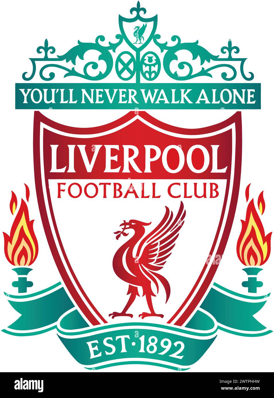 Liverpool logo prepared and cleaned in vector Stock Vector