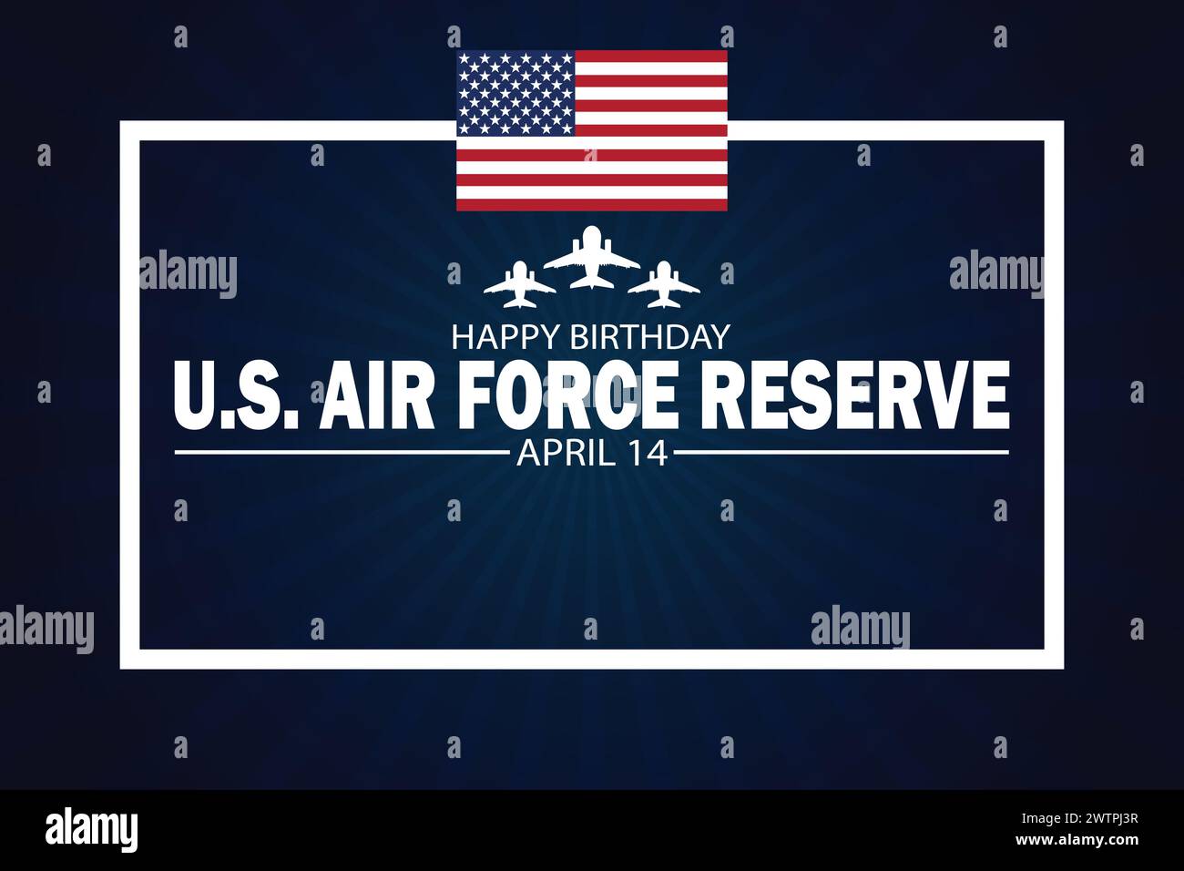 Happy Birthday US AIR Force Reserve wallpaper with typography. Happy