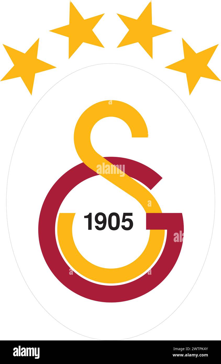 Galatasaray logo prepared and cleaned in vector Stock Vector