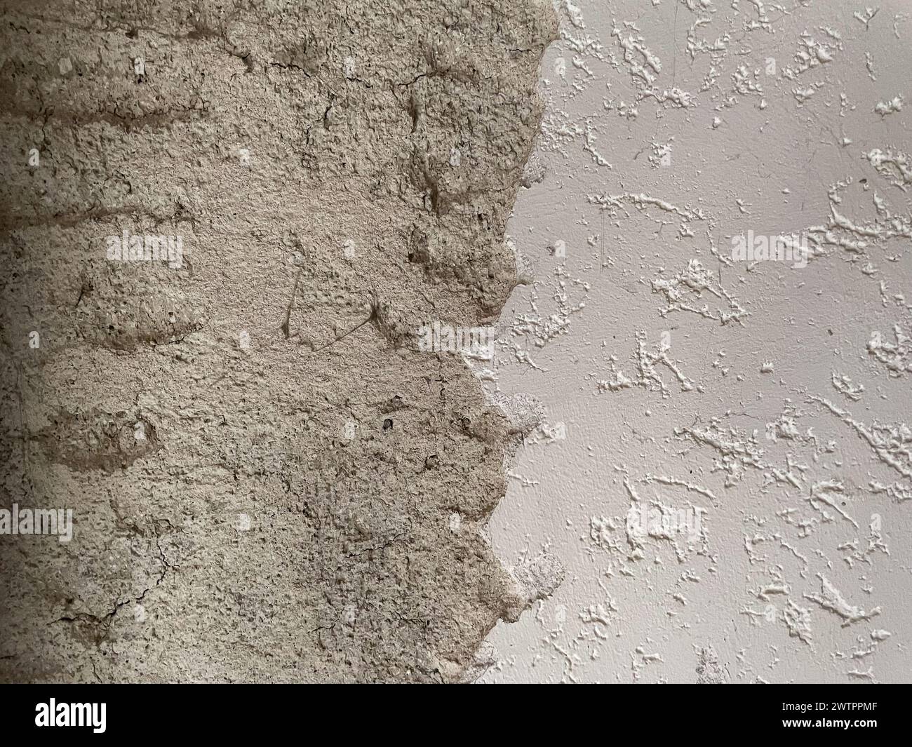 old and new concrete wall background Stock Photo