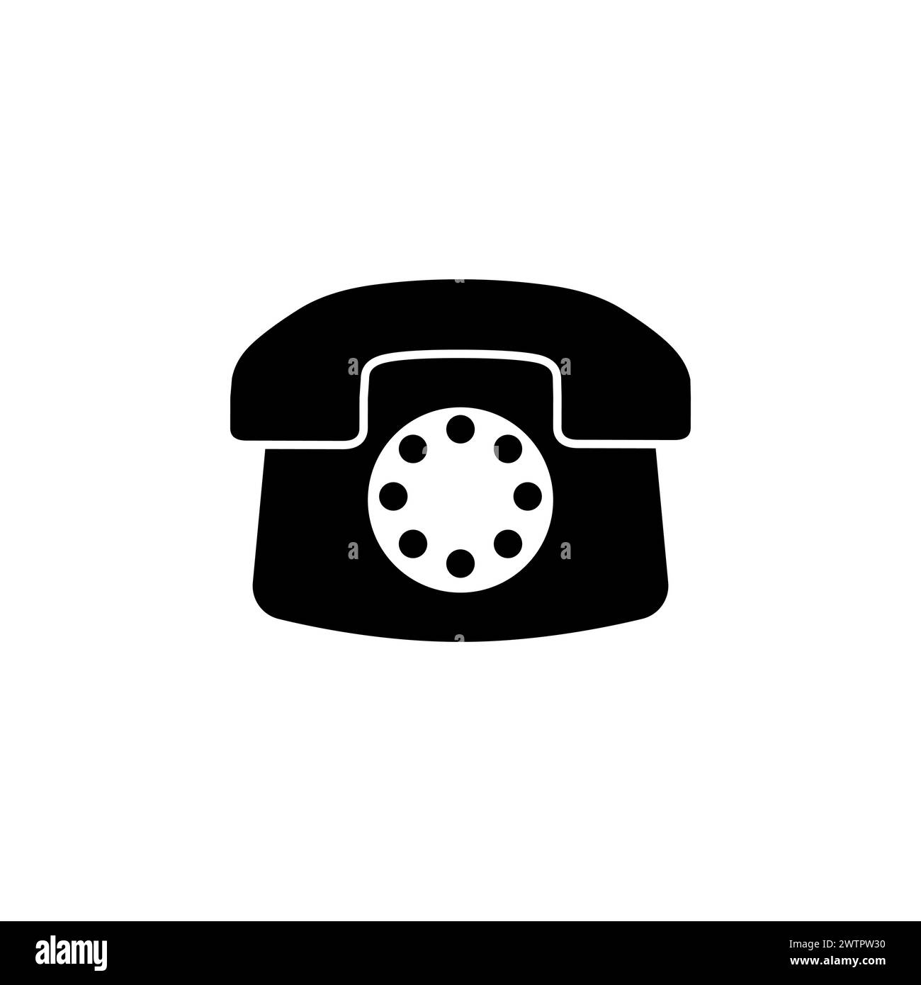 Hotline icon vector image Black and White Stock Photos & Images - Alamy