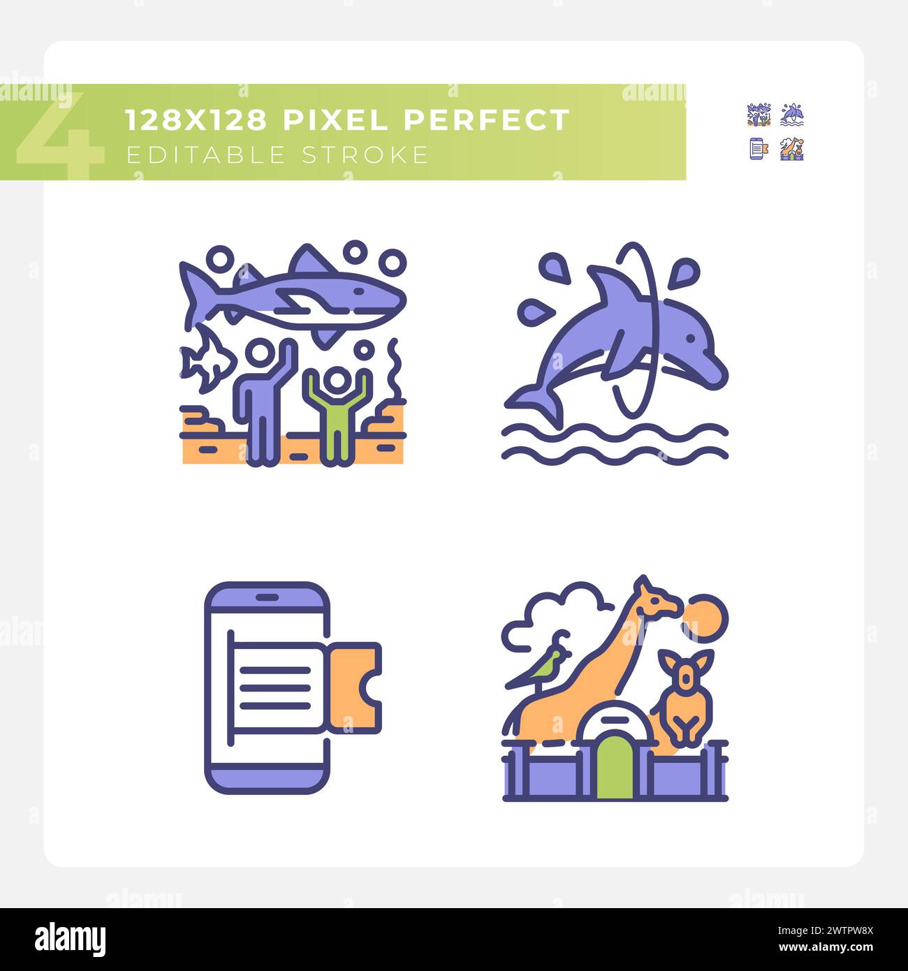Aquatic show Stock Vector Images - Alamy