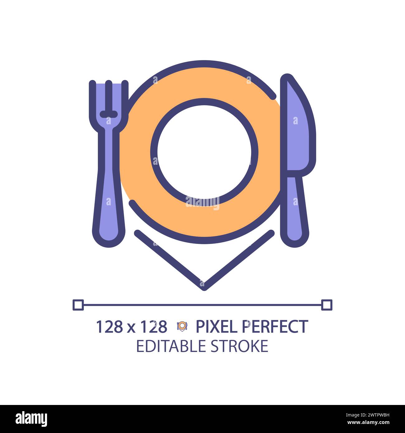 Place setting Stock Vector Images - Alamy