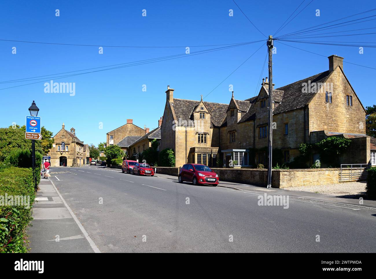 View along Church Street with the Market House to the rear and the