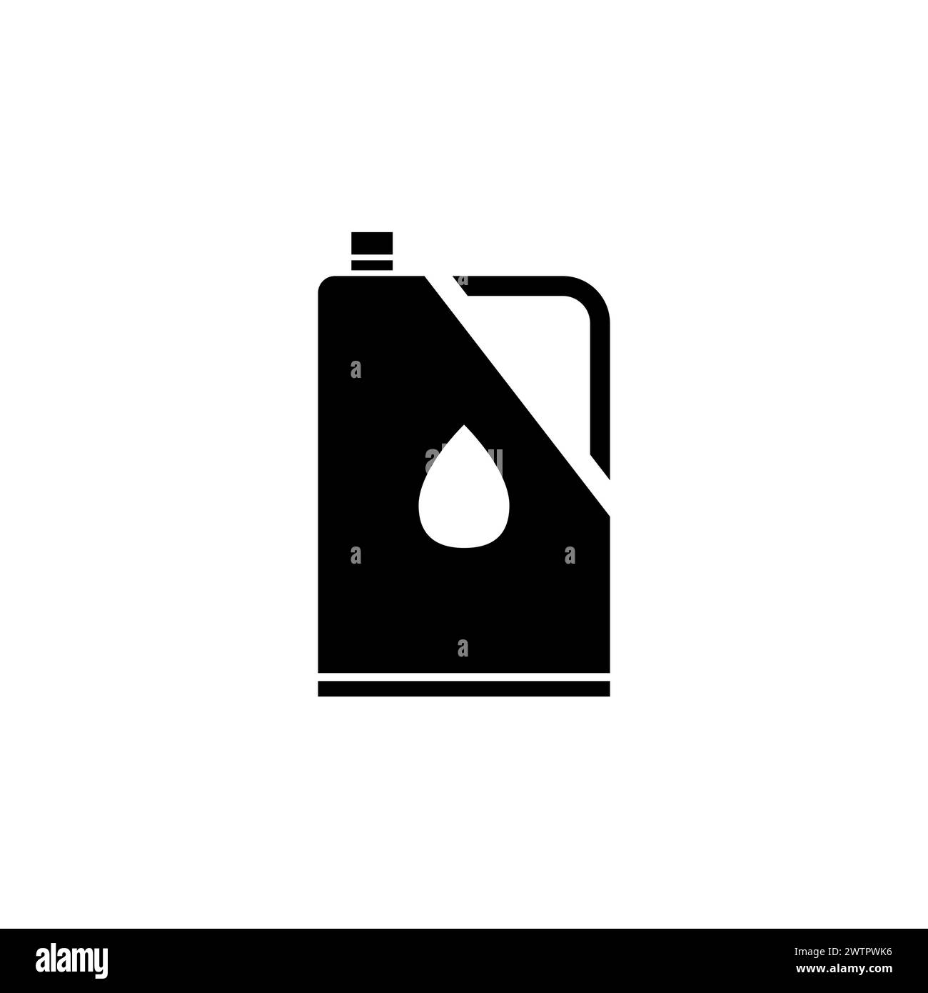 Motor Oil Tank flat vector icon. Simple solid symbol isolated on white