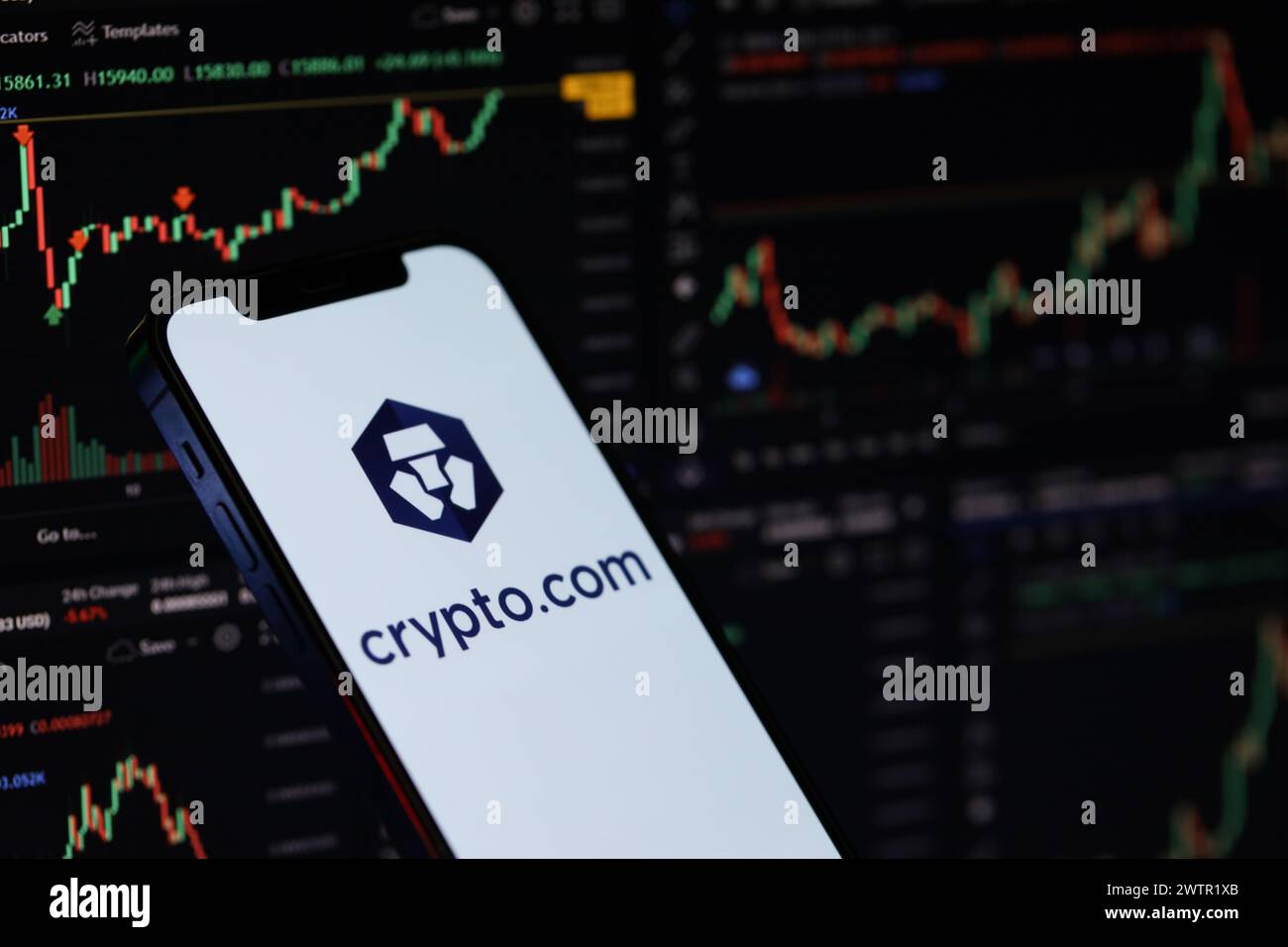 Crypto_com coin hi-res stock photography and images - Alamy