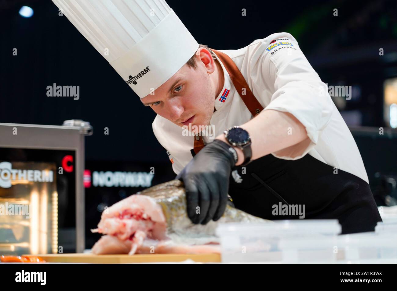 Trondheim 20240319.Haavard Werkland from Norway during the European