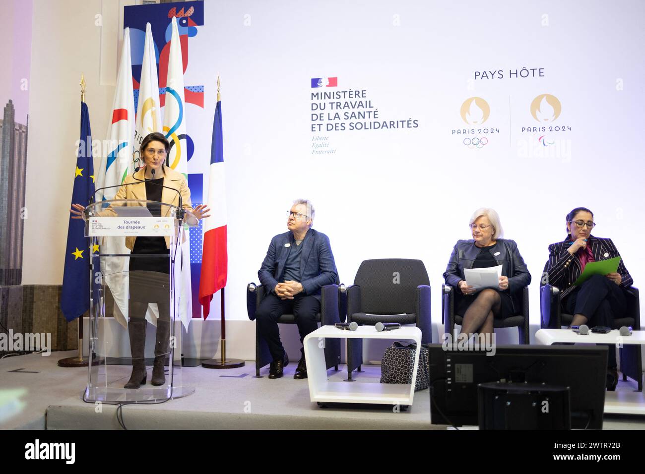 Paris, France. 19th Mar, 2024. Vicepresident of the Organising