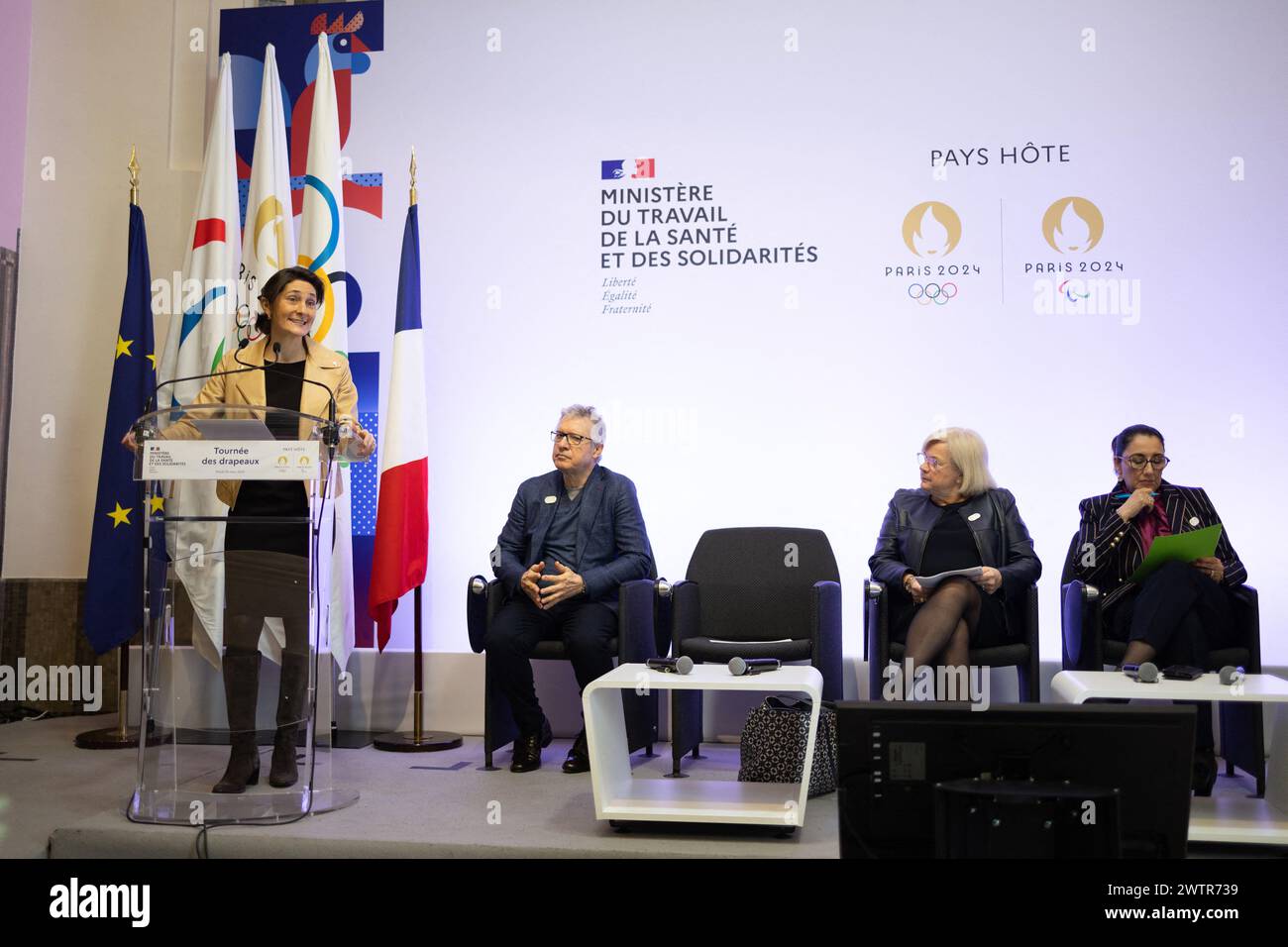 Paris, France. 19th Mar, 2024. Vicepresident of the Organising