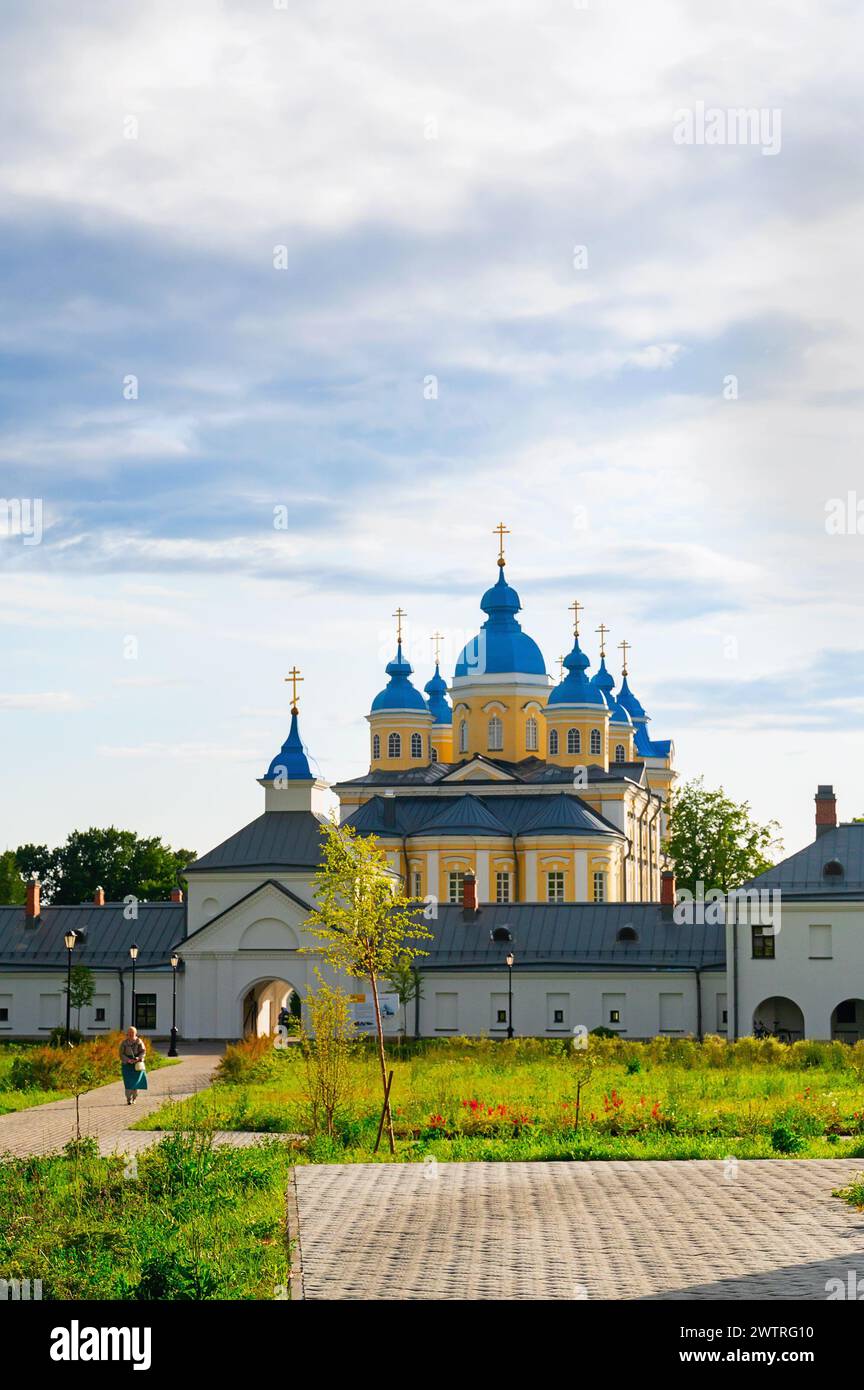 Kazan, Tatarstan, Russia. June 1, 2023 Cathedral in the name of the Nativity of the Blessed Virgin Mary Konevsky monastery on the island of Konevets o Stock Photo