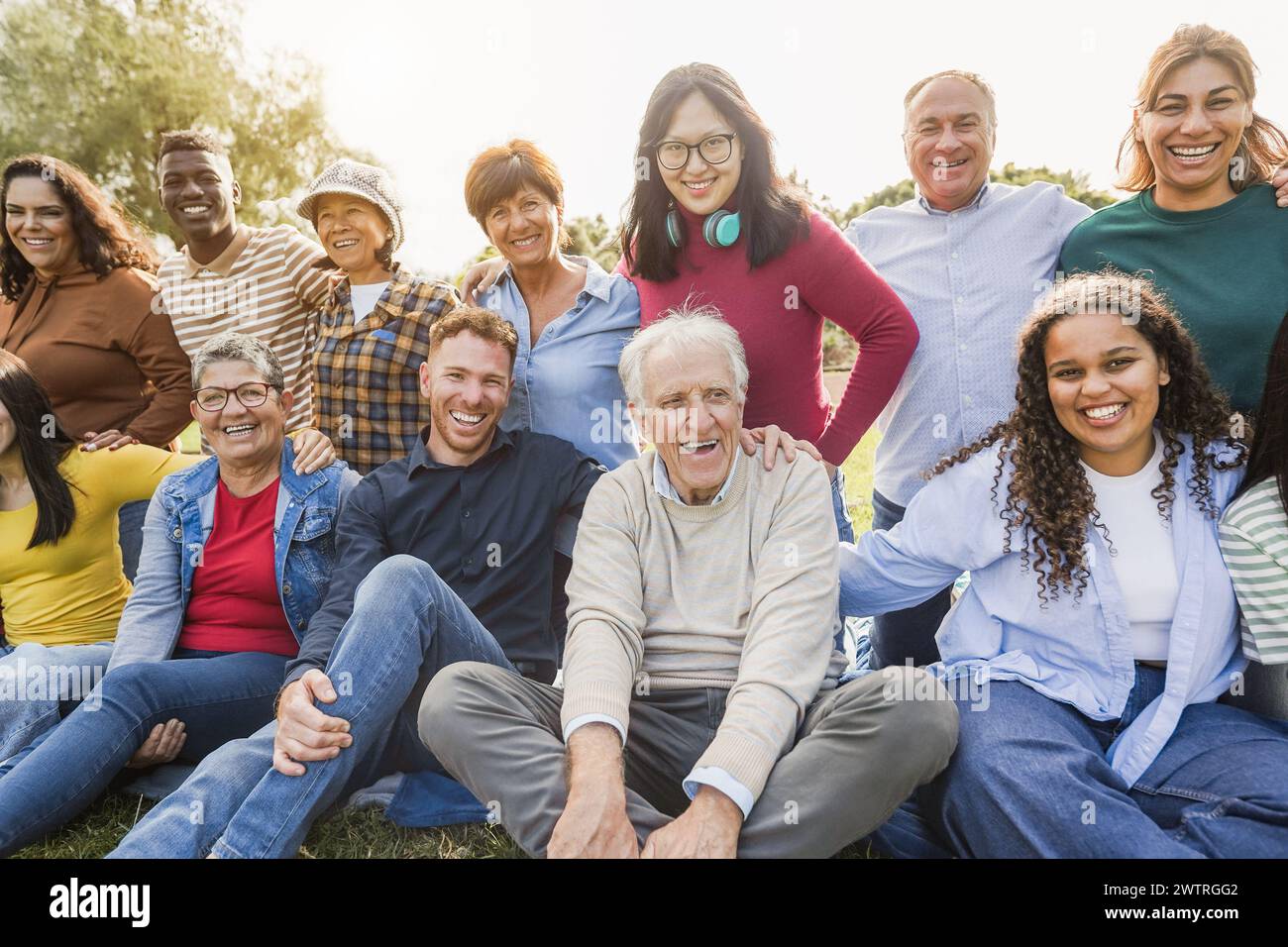 Diverse group of people all ages hi-res stock photography and images ...