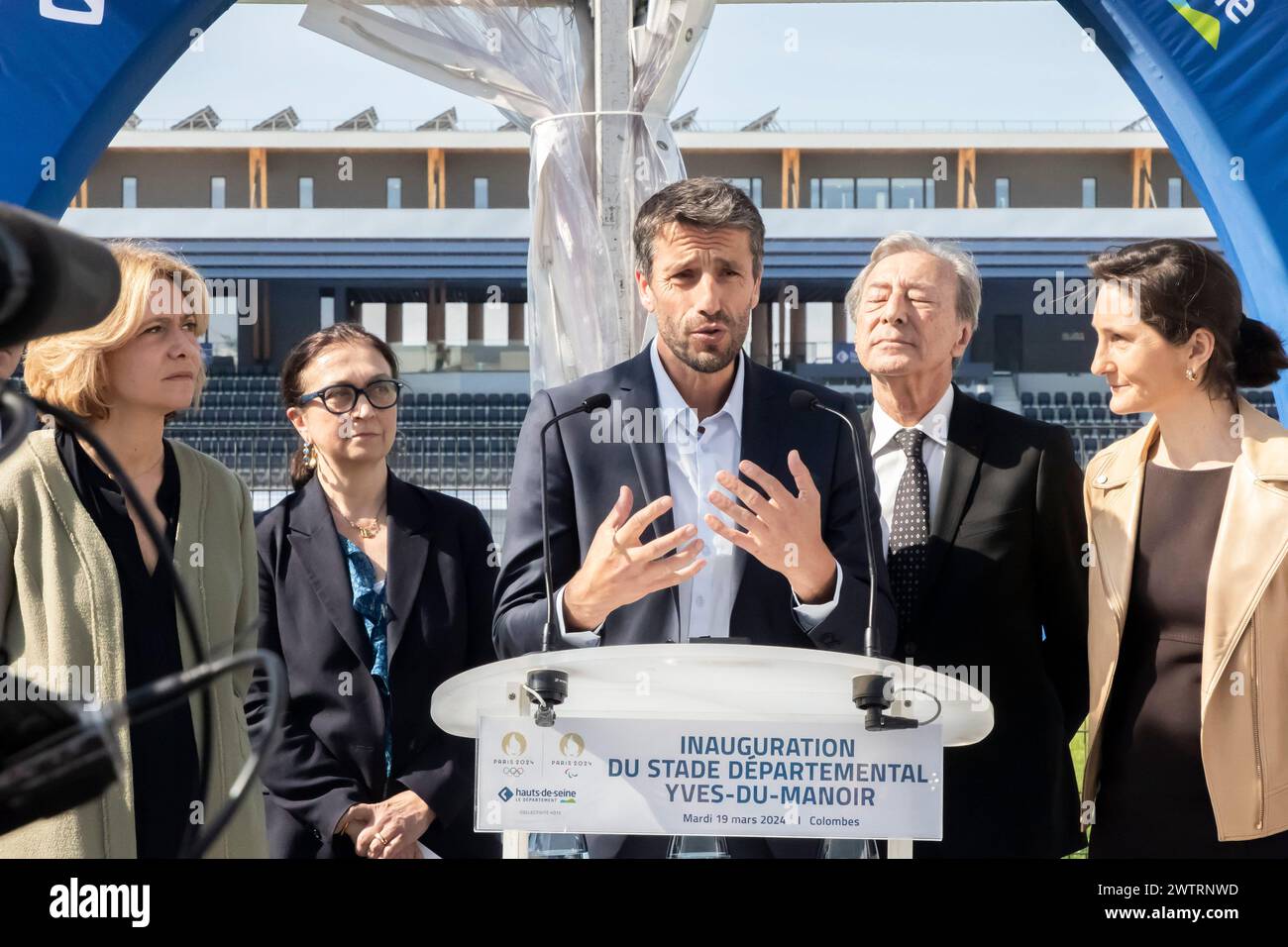 Colombes, France. 19th Mar, 2024. Vincent Isore/IP3 ; Colombes, France