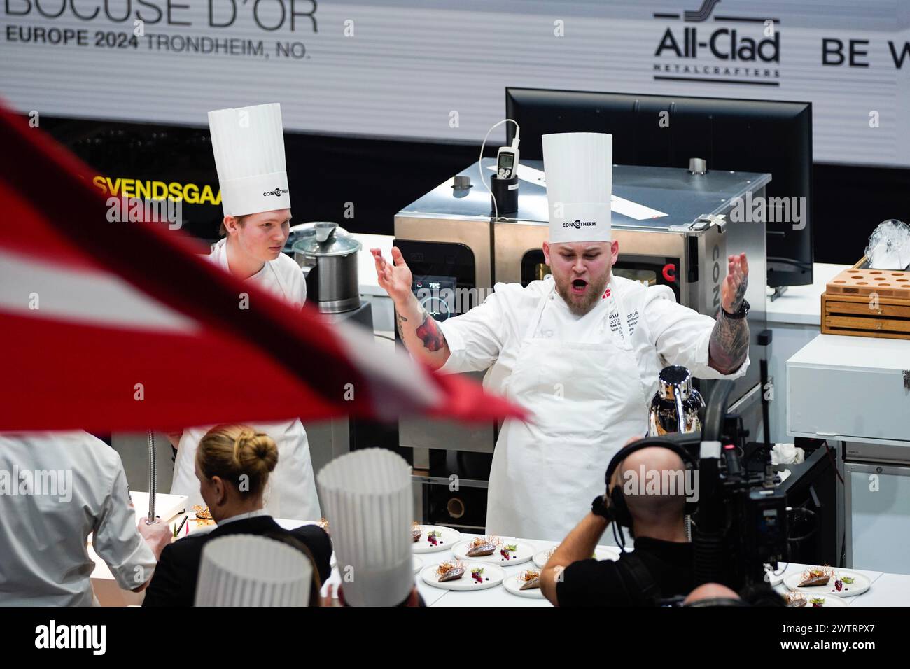 Trondheim 20240319.Denmark's Sebastian Holberg Svendsgaard during the