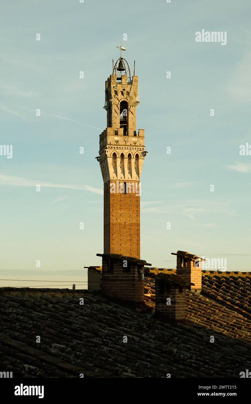 Torre del Mangia, Siena Stock Photo
