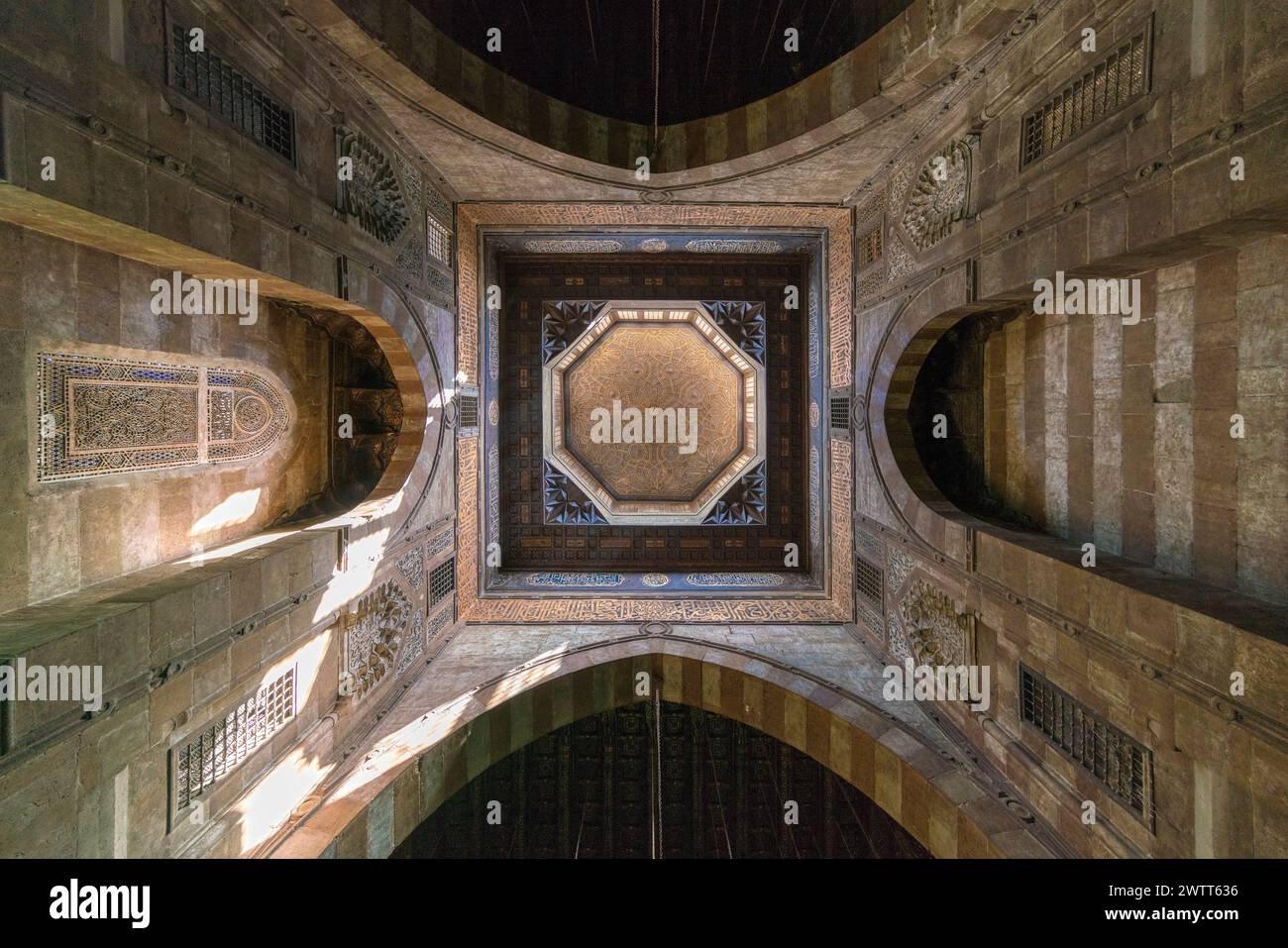 Abo Heriba mosque interior in Al Darb Al Ahmar, Islamic Cairo, Cairo, Egypt Stock Photo