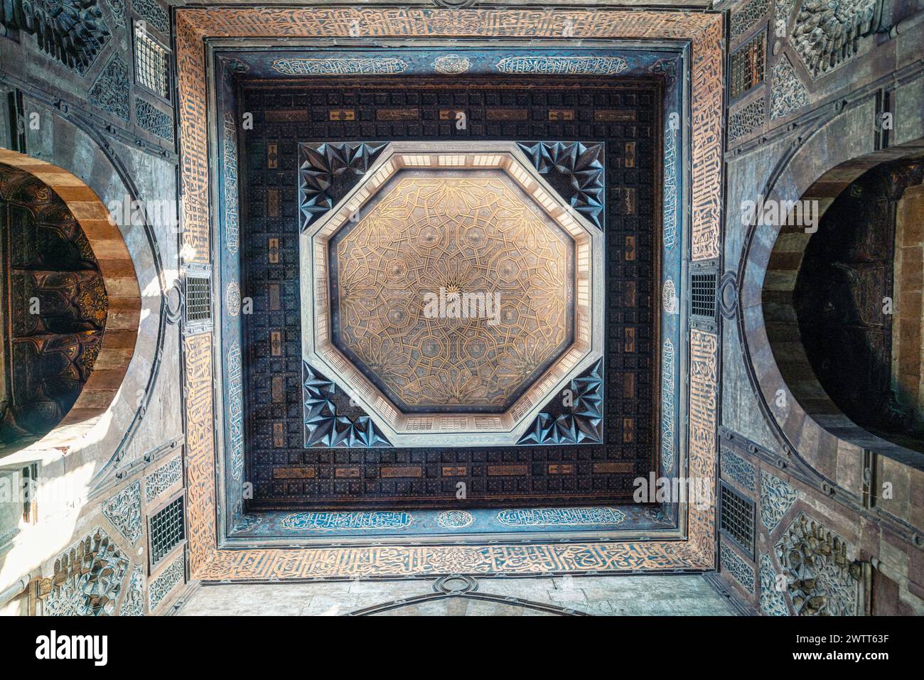 Abo Heriba mosque interior in Al Darb Al Ahmar, Islamic Cairo, Cairo, Egypt Stock Photo
