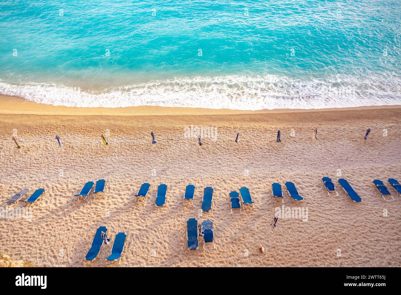 Porto Katsiki late afternoon in Spring Stock Photo