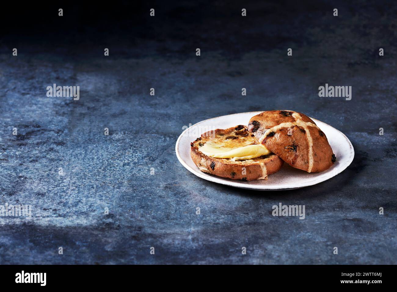 Hot Cross Bun Stock Photo