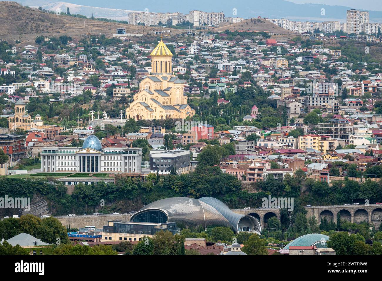 The Holy Trinity Cathedral of Tbilisi commonly known as Sameba in ...