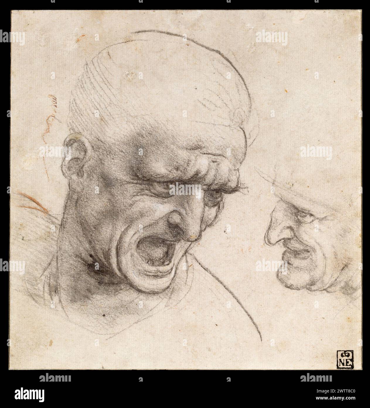 udy for The Battle of Anghiari (now lost), c. 1503, Museum of Fine Arts, Budapest Leonardo da Vinci Stock Photo