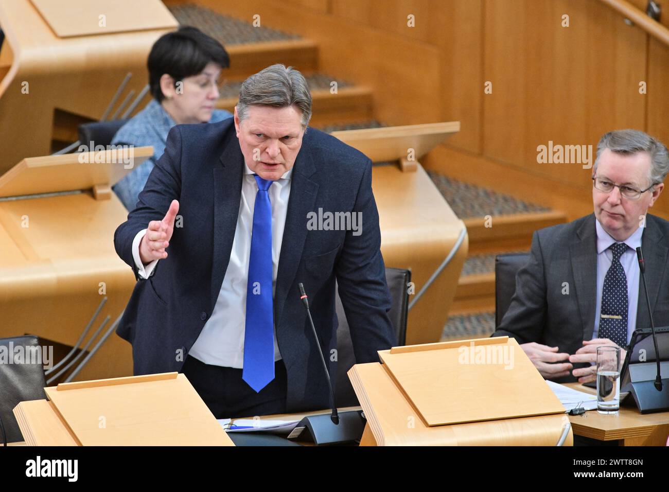 Edinburgh Scotland, UK 19 March 2024. Stephen Kerr MSP at the Scottish