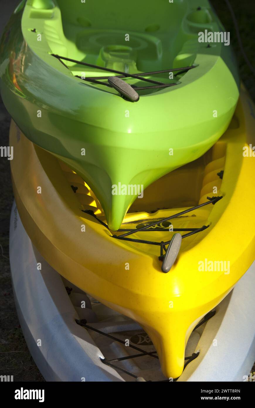 Stack of kayaks - Columbia, South Carolina Stock Photo - Alamy