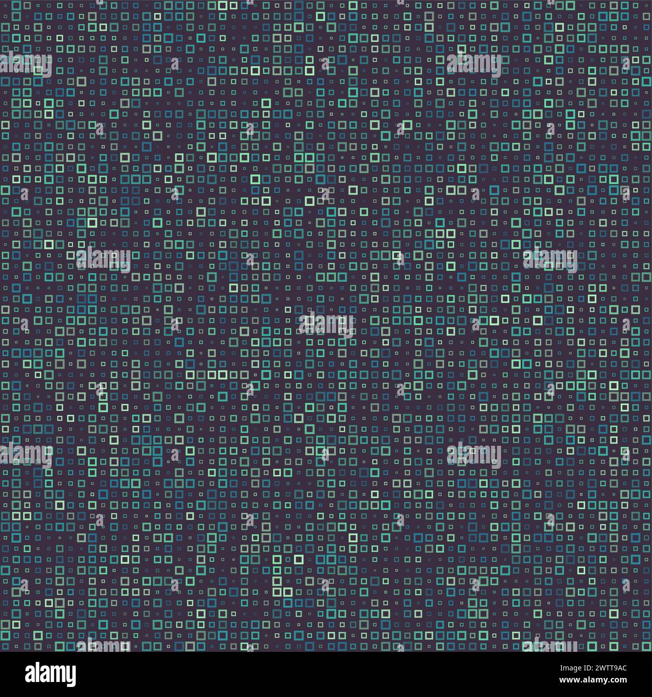 Abstract pattern. Square frames in multiple colors. Dark blue, pale blue, gray, dark gray, muted blue. Nice vector illustration. Stock Vector