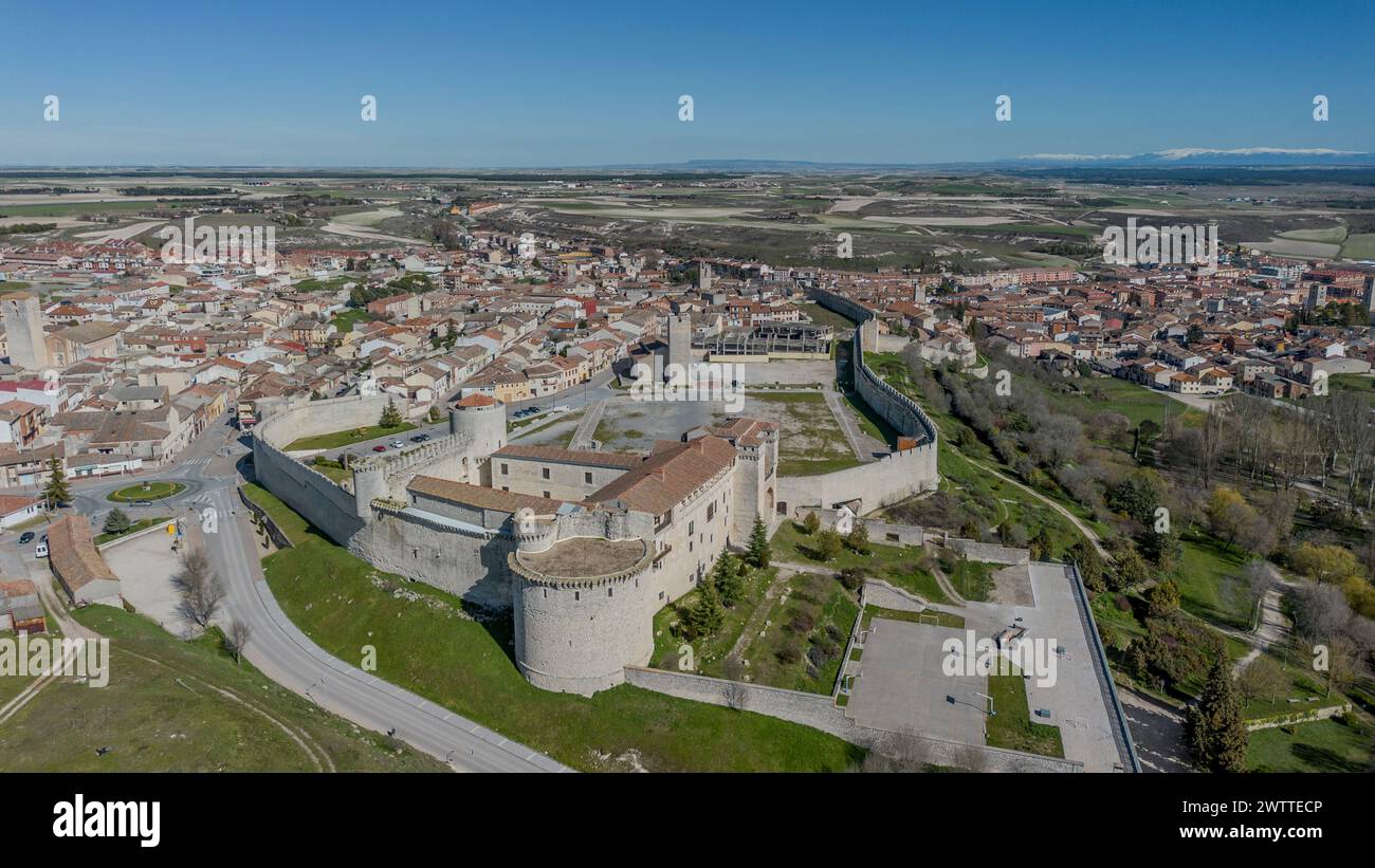 Cuellar Castle, walled town of Segovia, Spain Stock Photo