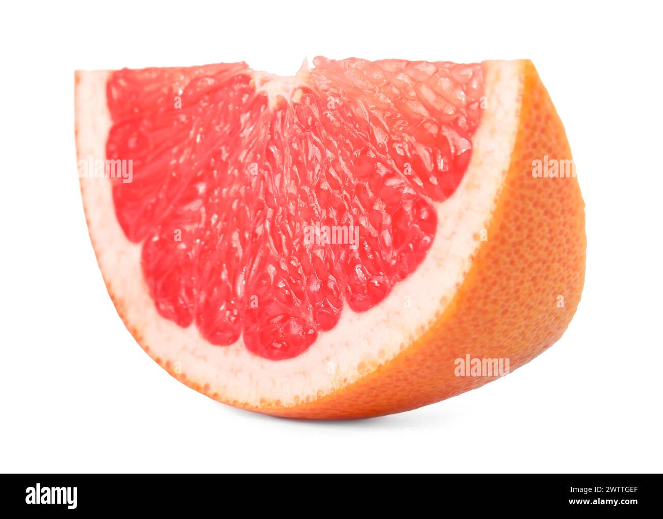 Cut ripe grapefruit isolated on white. Citrus fruit Stock Photo - Alamy