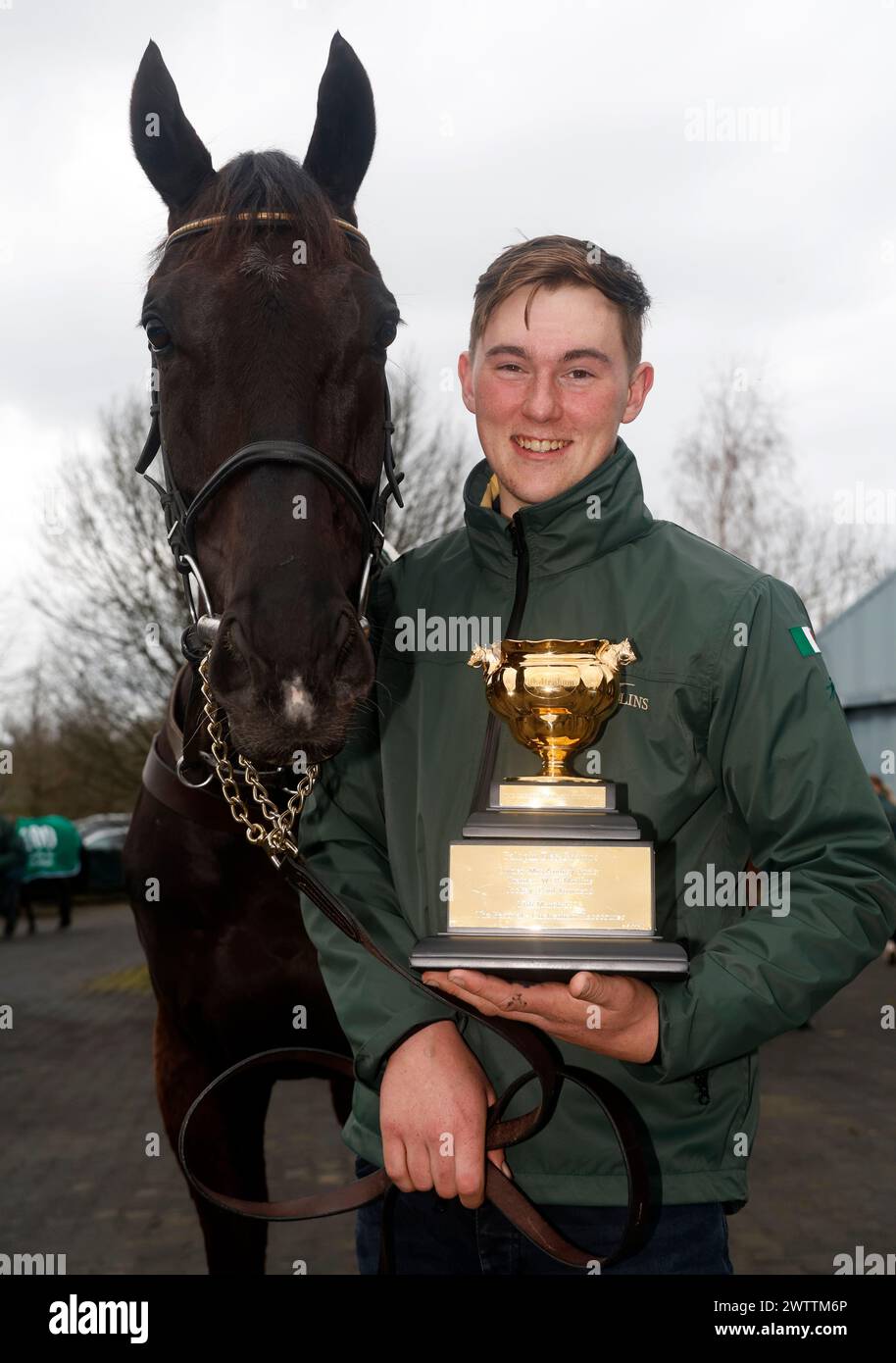 2025 Boodles Cheltenham Gold Cup winner Galopin Des Champs, and groom